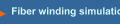 Fiber winding simulation