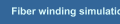 Fiber winding simulation